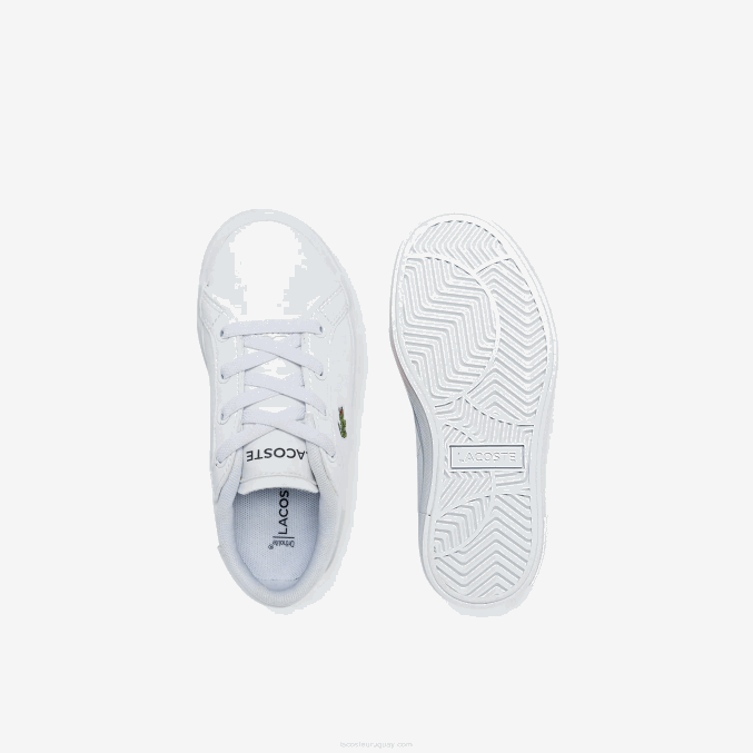 blanco 21g VVL0A2935 infantes Lacoste tenis sintéticos powercourt