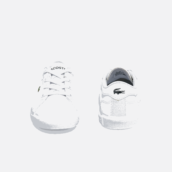blanco 21g VVL0A2935 infantes Lacoste tenis sintéticos powercourt