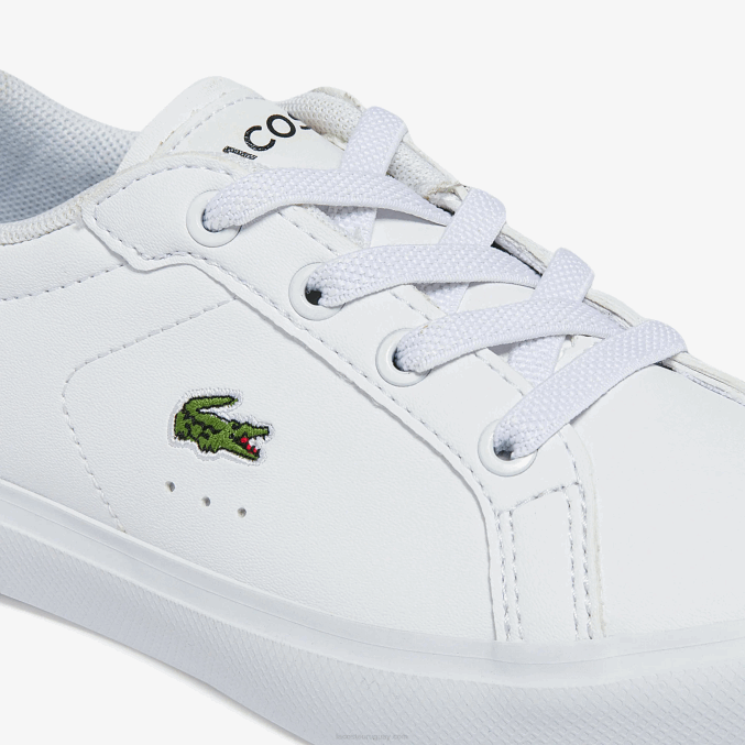 blanco 21g VVL0A2935 infantes Lacoste tenis sintéticos powercourt