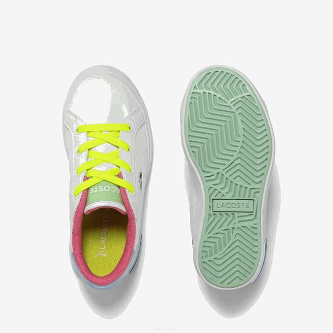 blanco/verde 082 VVL0A2931 infantes Lacoste tenis powercourt sintéticos color pop