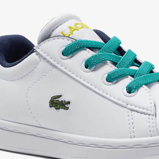 blanco/verde 082 VVL0A2985 infantes Lacoste zapatillas sintéticas carnaby