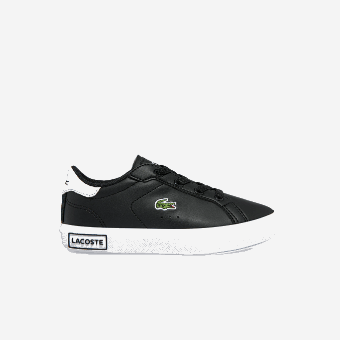 blanco y negro 312 VVL0A2937 infantes Lacoste tenis sintéticos powercourt
