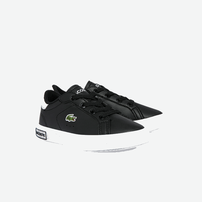 blanco y negro 312 VVL0A2937 infantes Lacoste tenis sintéticos powercourt
