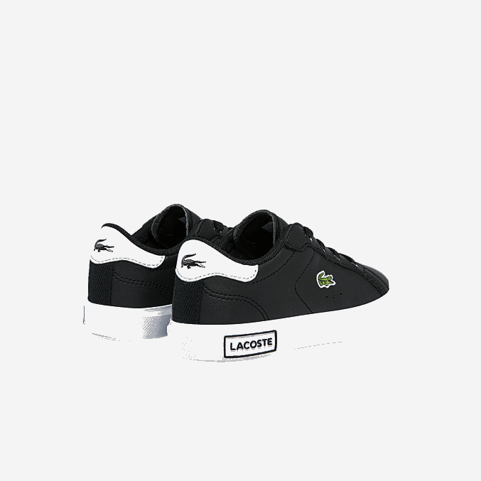 blanco y negro 312 VVL0A2937 infantes Lacoste tenis sintéticos powercourt