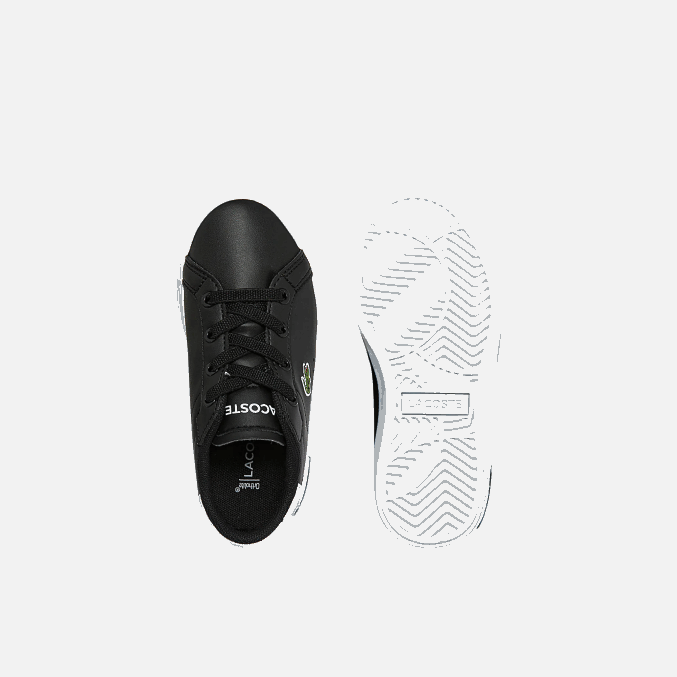 blanco y negro 312 VVL0A2937 infantes Lacoste tenis sintéticos powercourt