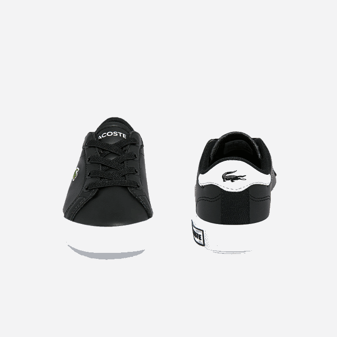 blanco y negro 312 VVL0A2937 infantes Lacoste tenis sintéticos powercourt