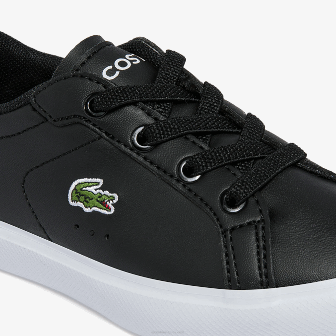 blanco y negro 312 VVL0A2937 infantes Lacoste tenis sintéticos powercourt