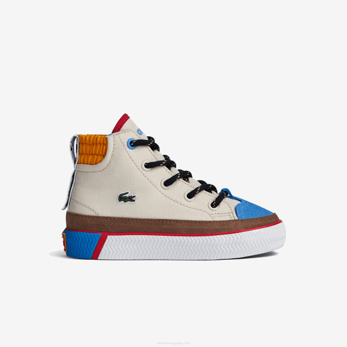blanquecino y amarillo ht3 VVL0A2986 infantes Lacoste gripshot invierno mid textil zapatos al aire libre