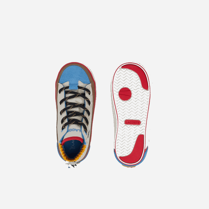 blanquecino y amarillo ht3 VVL0A2986 infantes Lacoste gripshot invierno mid textil zapatos al aire libre