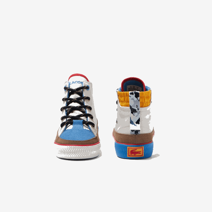 blanquecino y amarillo ht3 VVL0A2986 infantes Lacoste gripshot invierno mid textil zapatos al aire libre
