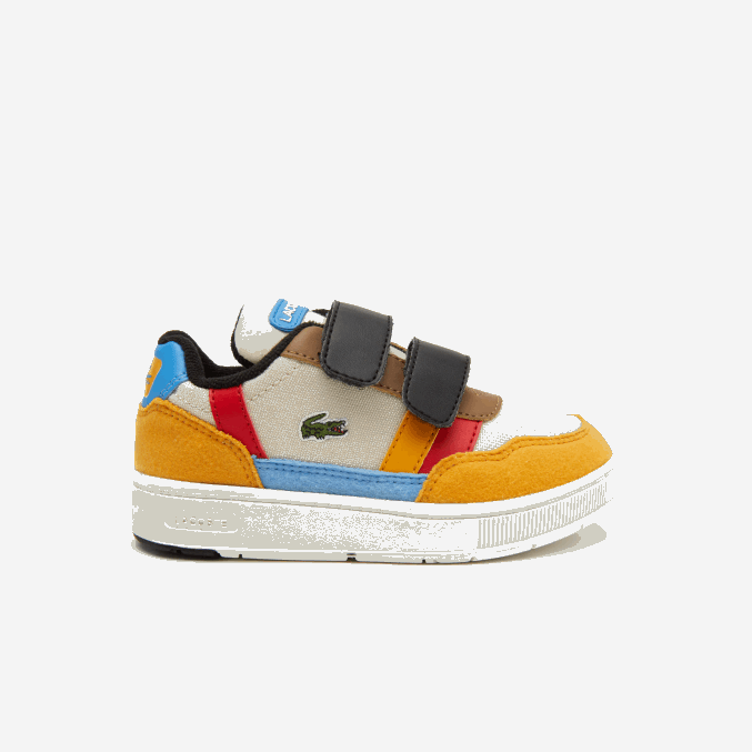 blanquecino y amarillo ht3 VVL0A2992 infantes Lacoste zapatos al aire libre sintéticos de invierno t-clip