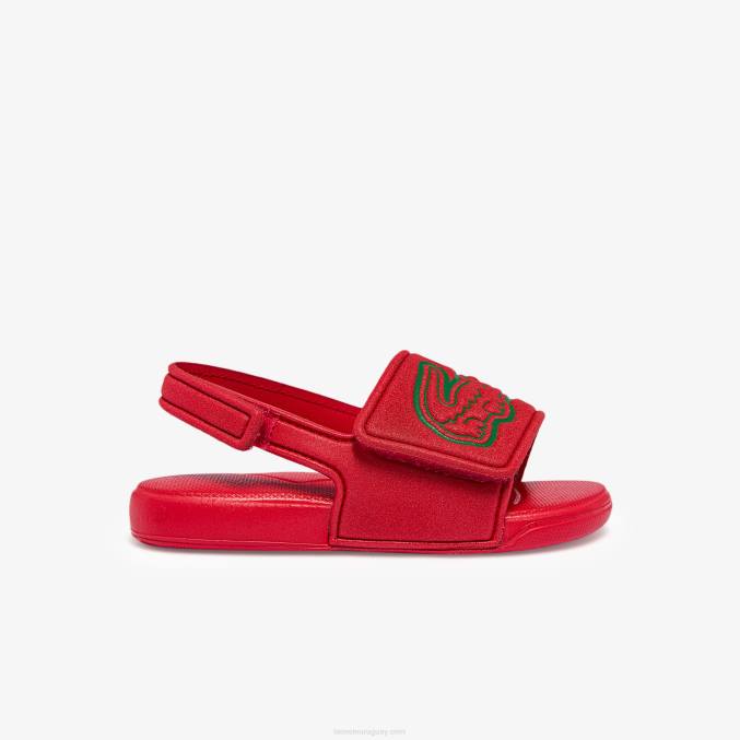 rojo verde t2q VVL0A2971 infantes Lacoste chanclas sintéticas con correa l.30