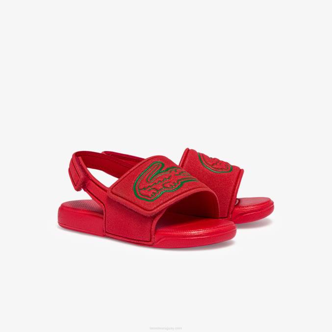 rojo verde t2q VVL0A2971 infantes Lacoste chanclas sintéticas con correa l.30