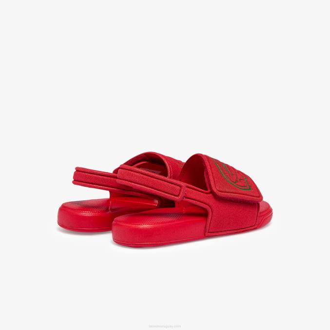 rojo verde t2q VVL0A2971 infantes Lacoste chanclas sintéticas con correa l.30