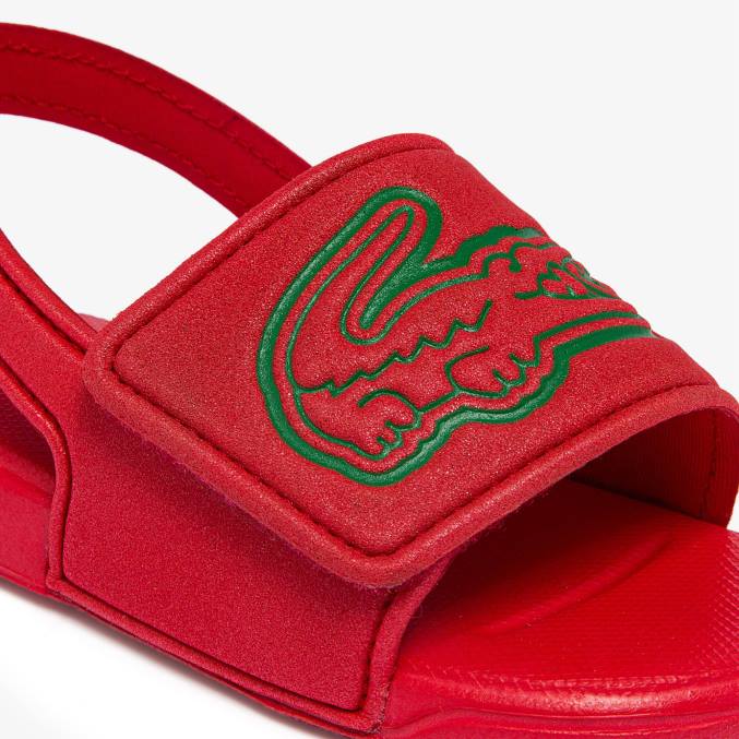 rojo verde t2q VVL0A2971 infantes Lacoste chanclas sintéticas con correa l.30