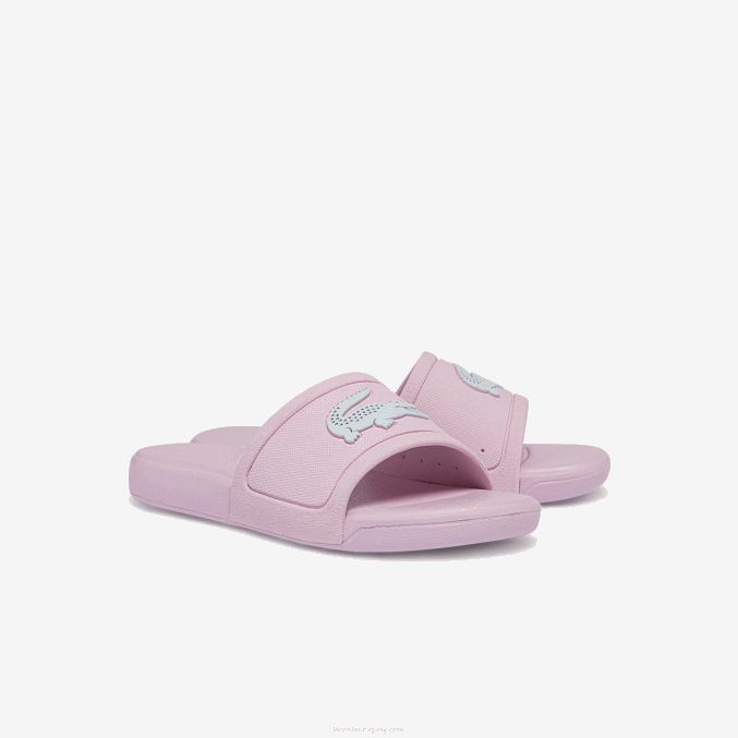 rosa claro y blanco 208 VVL0A3233 niños Lacoste l.30 toboganes sintéticos