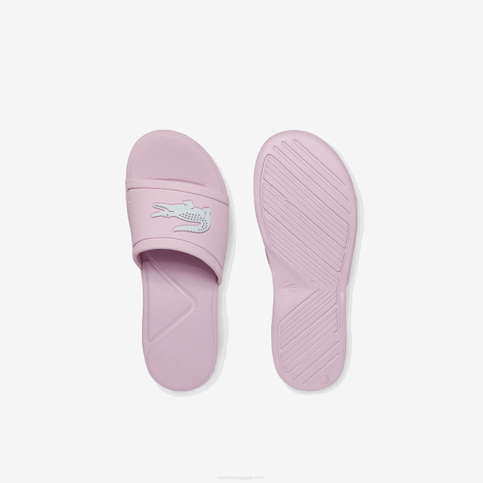 rosa claro y blanco 208 VVL0A3233 niños Lacoste l.30 toboganes sintéticos