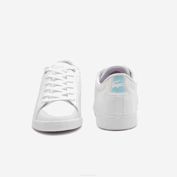 blanco 21g VVL0A3114 niños Lacoste zapatillas sintéticas carnaby