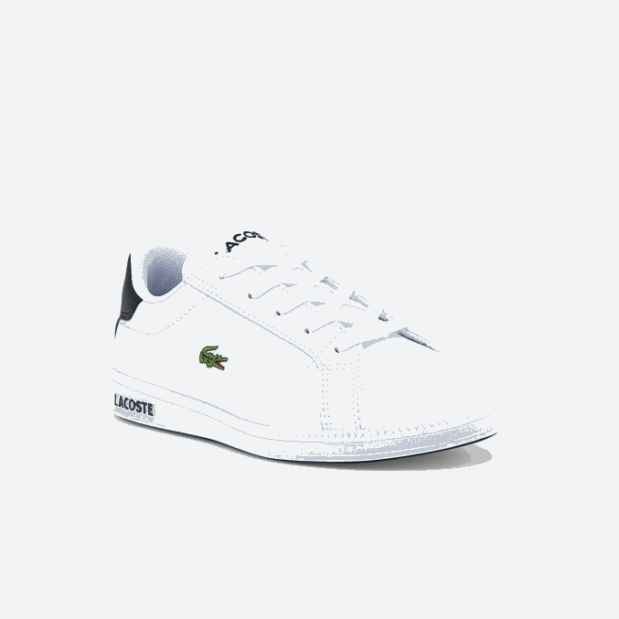 blanco y negro 147 VVL0A3302 niños Lacoste zapatillas graduadas