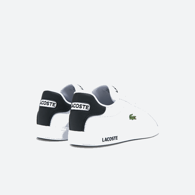 blanco y negro 147 VVL0A3302 niños Lacoste zapatillas graduadas
