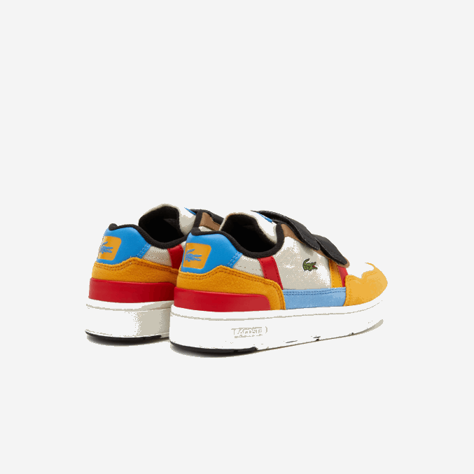 blanquecino y amarillo ht3 VVL0A3303 niños Lacoste zapatos al aire libre sintéticos de invierno t-clip