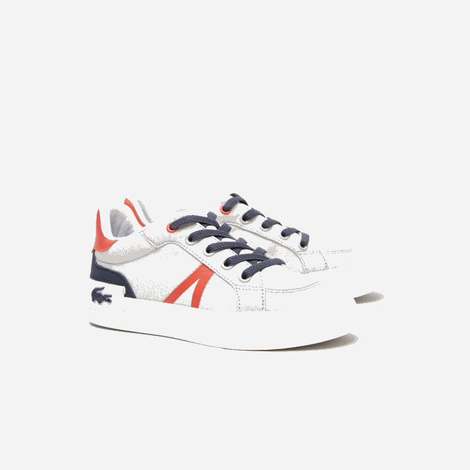 gris claro rojo 15c VVL0A3061 niños Lacoste zapatillas l004 textil