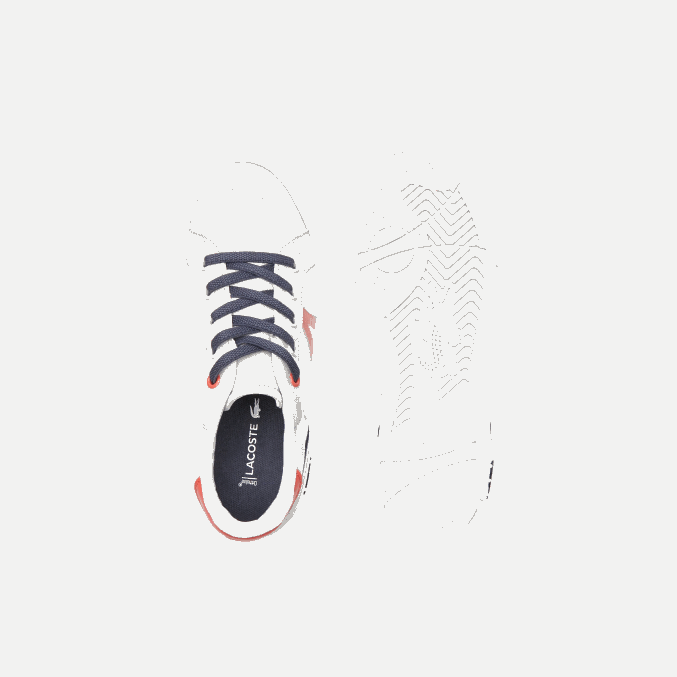 gris claro rojo 15c VVL0A3061 niños Lacoste zapatillas l004 textil