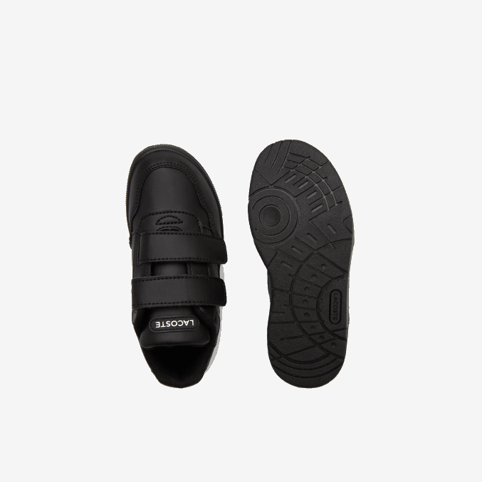 negro 02h VVL0A2934 infantes Lacoste tenis sintéticos con clip en T